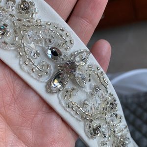 Wedding belt with crystals/gems/beads